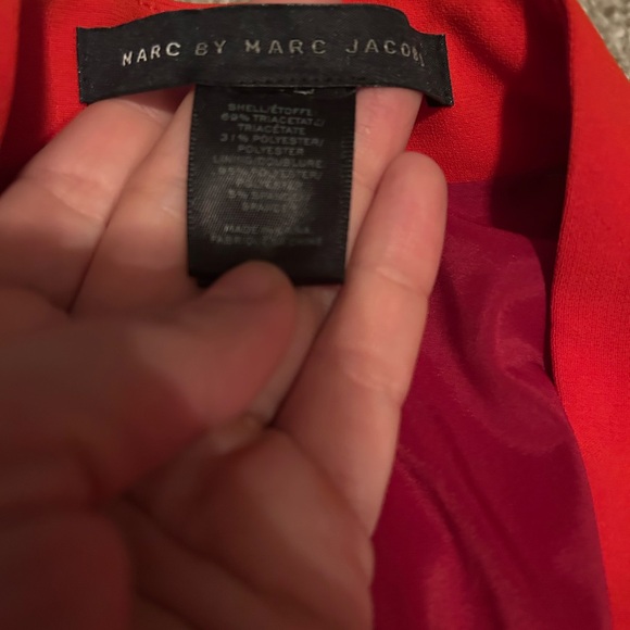 Bright Red Blazer with Burgundy Lining - Picture 10 of 10